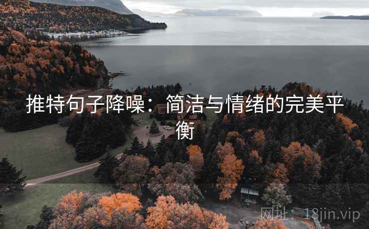 推特句子降噪：简洁与情绪的完美平衡